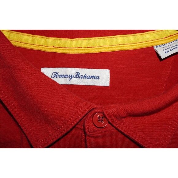 Tommy Bahama USC Trojans Polo Shirt Cardinal Red XXXL 3XL Logo Embroidered Short - Picture 5 of 15